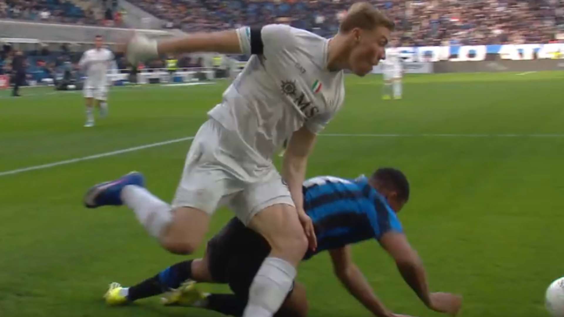 Hien Hojlund gol annullato Atalanta Napoli 22022026