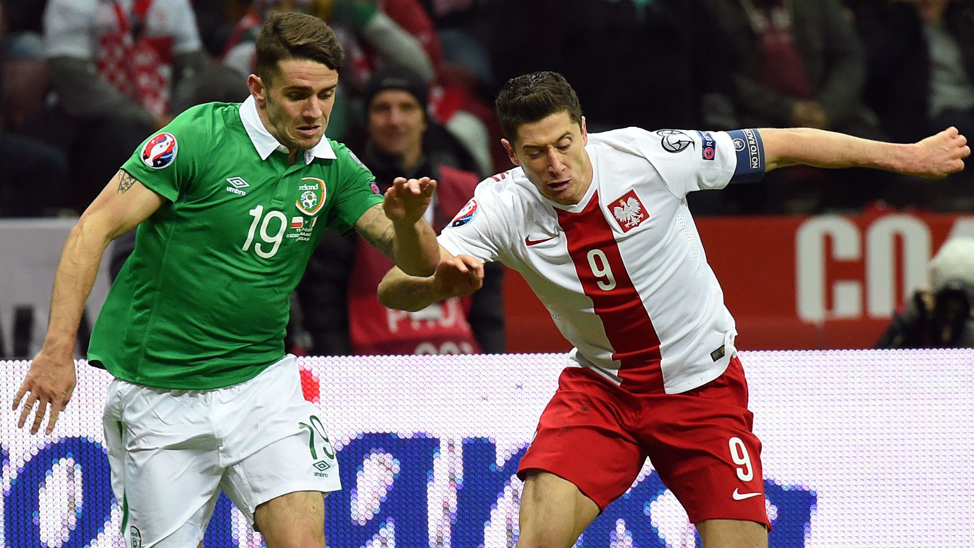 Robbie Brady Republic of Ireland; Robert Lewandowski Poland