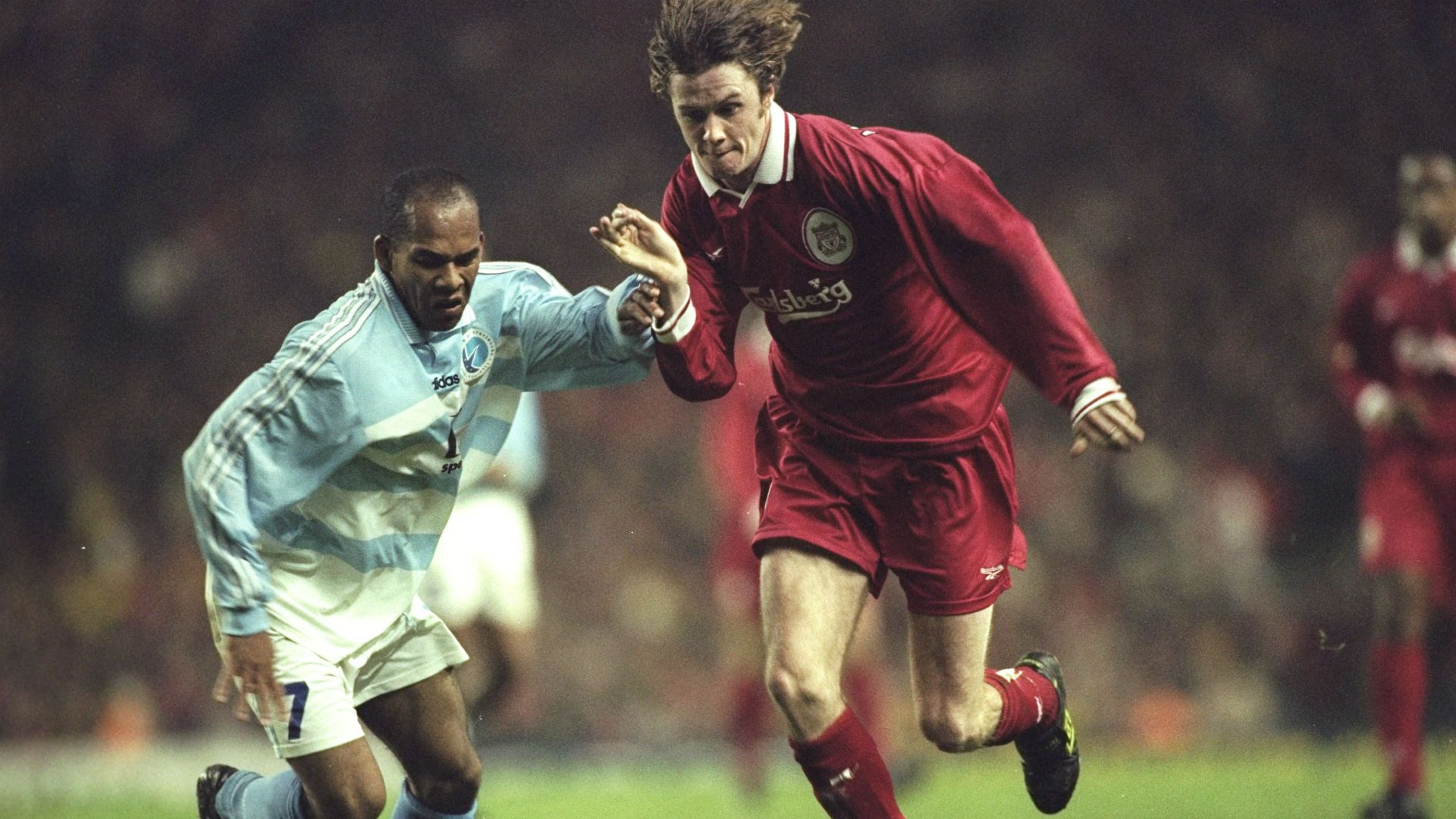 Steve McManaman Liverpool Strasbourg UEFA Cup 04111997