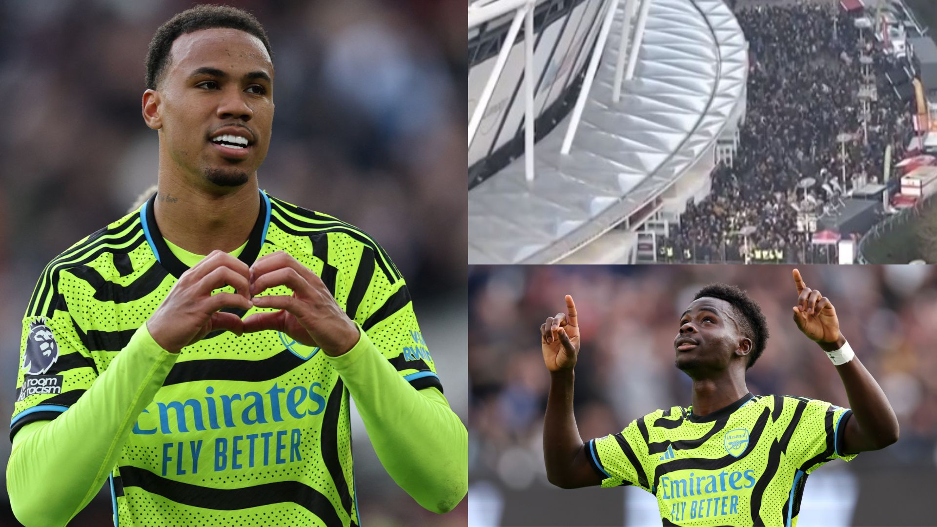 West Ham fans Arsenal 2023-24