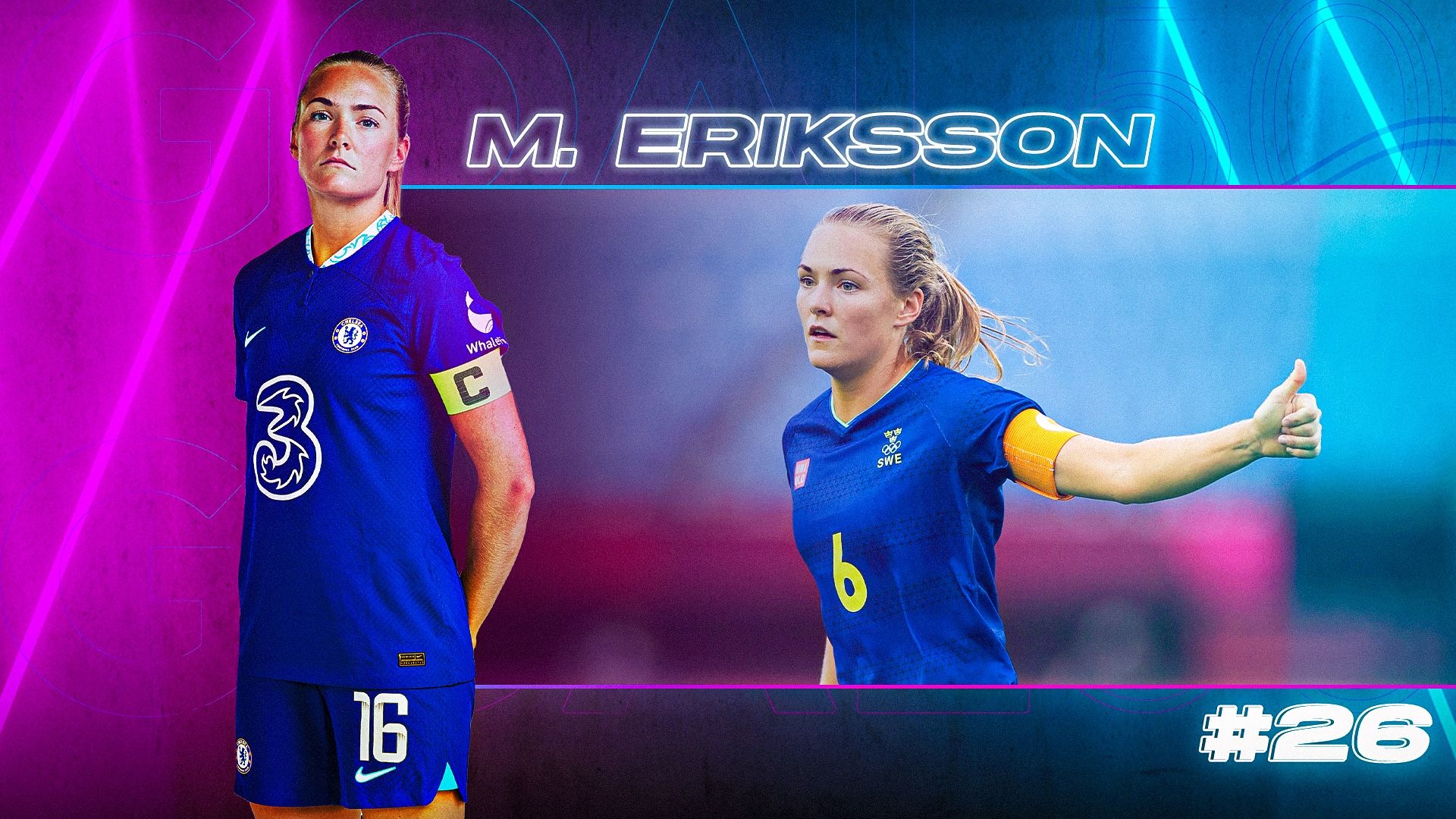 GOAL50 2022 Magdalena Eriksson GFX Ranking