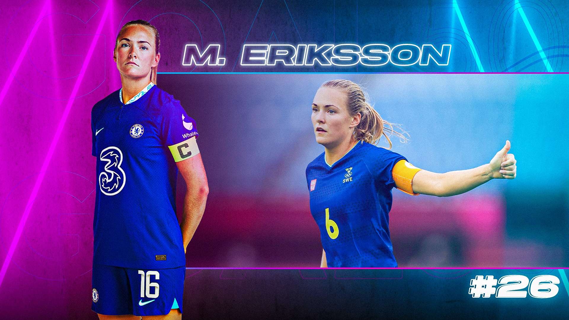 GOAL50 2022 Magdalena Eriksson GFX Ranking