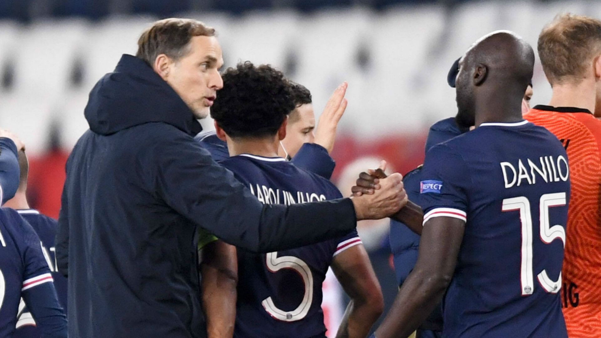 GERMANY ONLY: THOMAS TUCHEL DANILO PSG CHAMPIONS LEAGUE 24112020