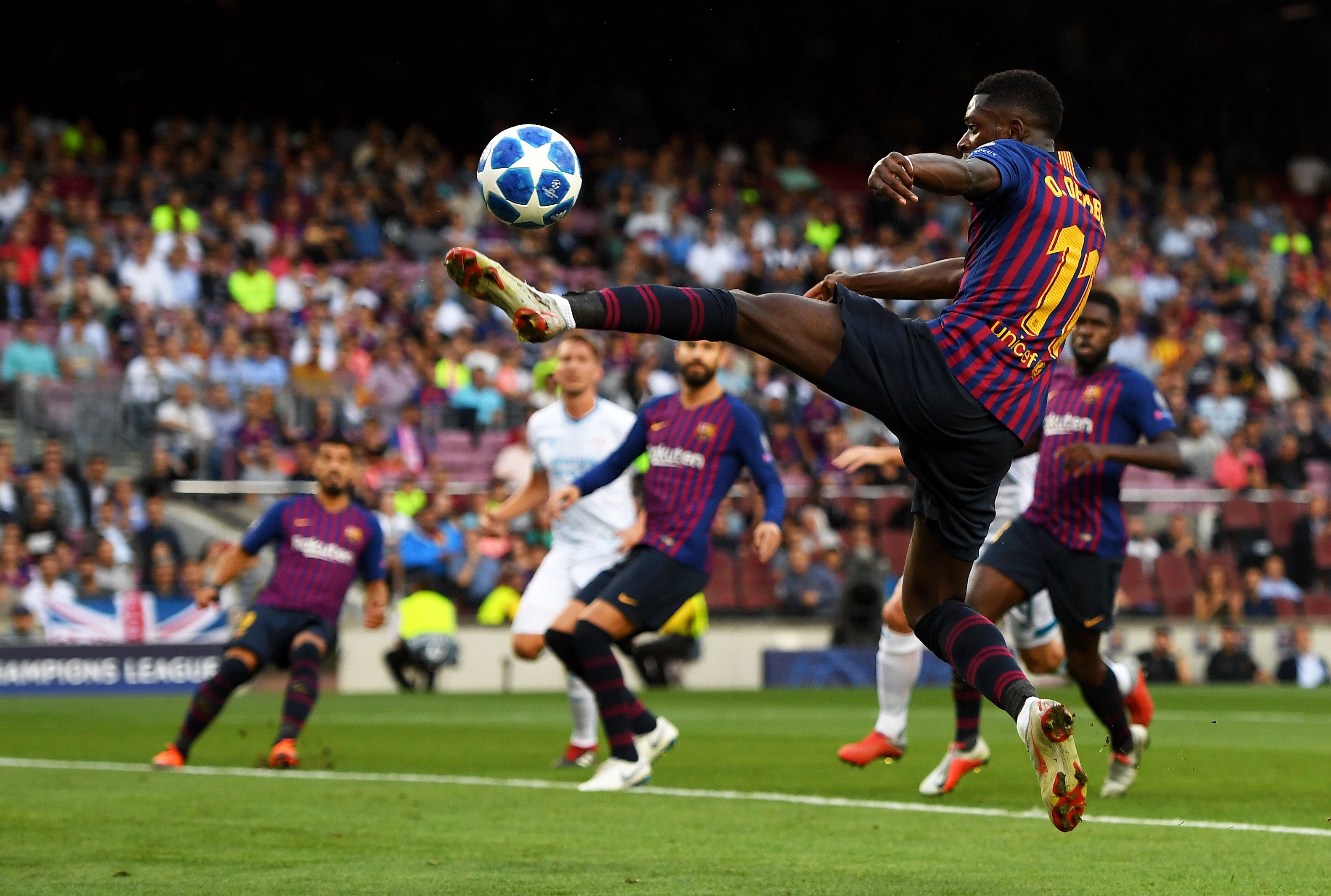 DEMBELE BARCELONA PSV CHAMPIONS LEAGUE