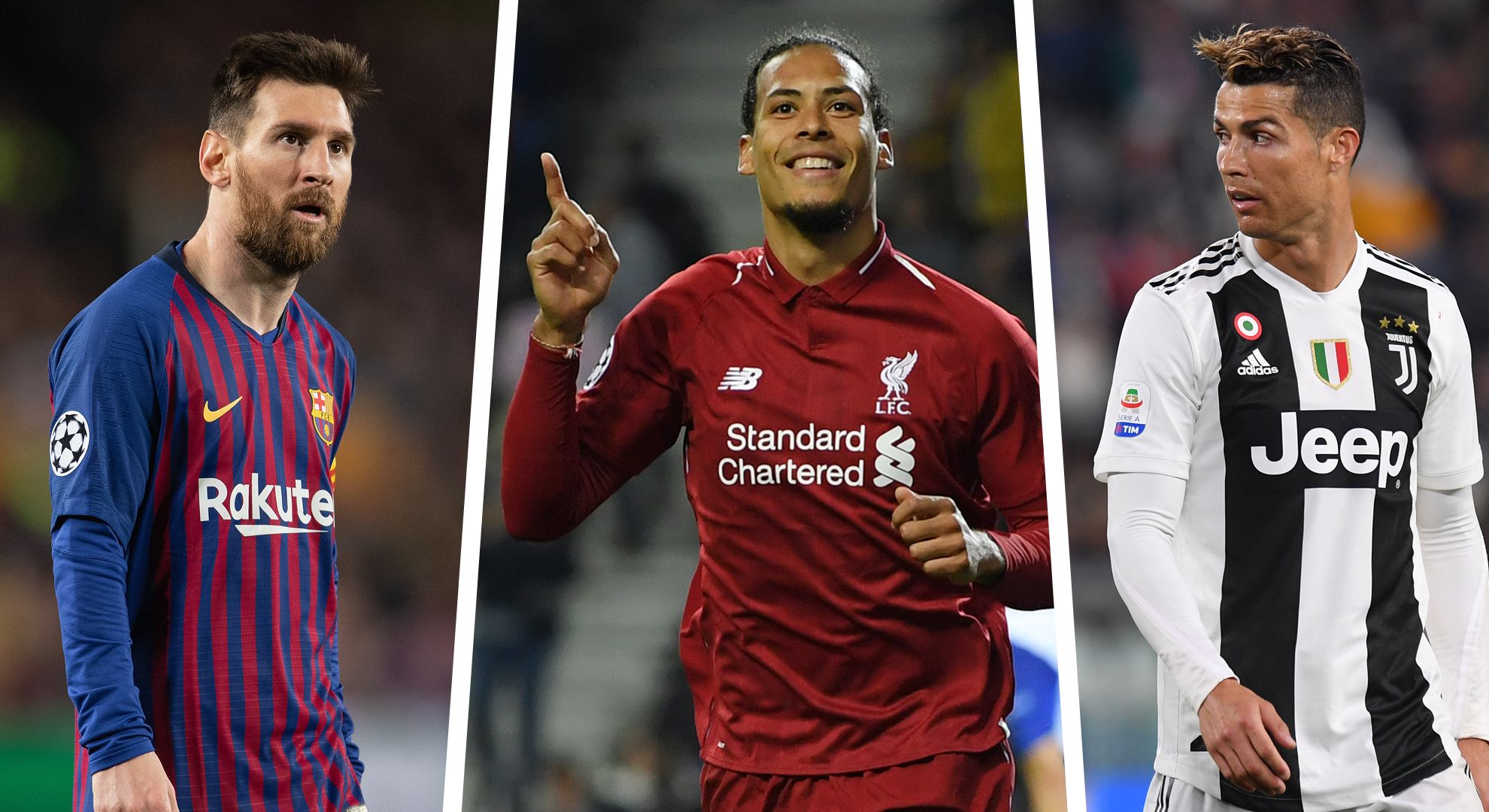 Ballon d'Or Messi Van Dijk Ronaldo