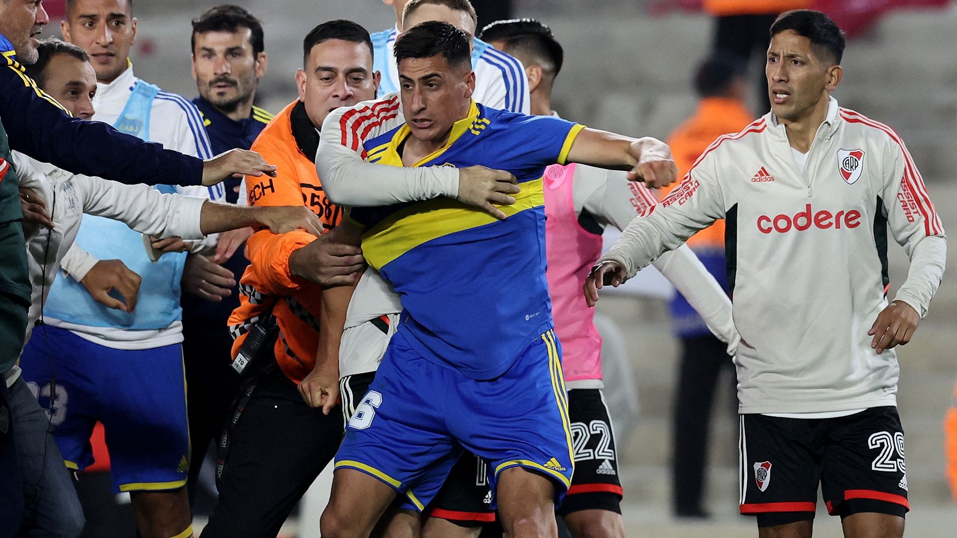 Miguel Merentiel Boca River Torneo Liga Profesional 2023