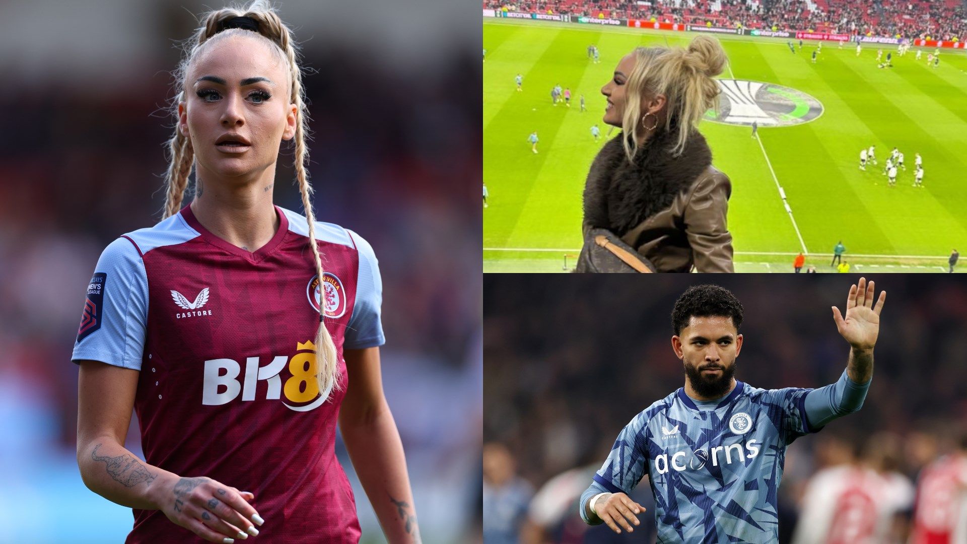 Alisha Lehman Aston Villa Douglas Luiz split