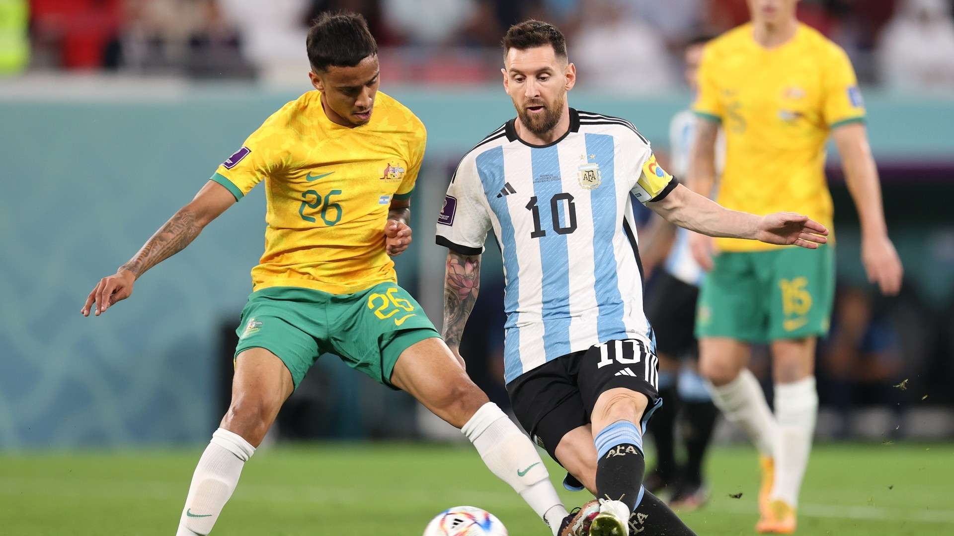 Keanu Baccus Lionel Messi Australia Argentina 2022 World Cup