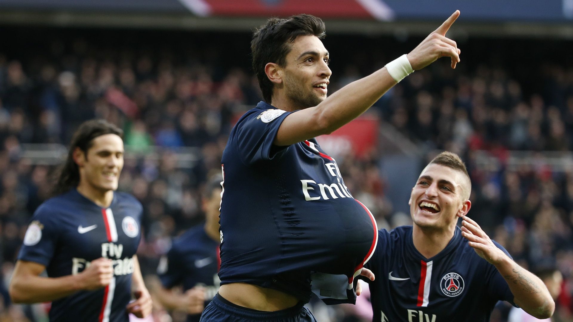Javier Pastore Marco Verratti PSG Paris Saint-Germain Ligue 1 18012015