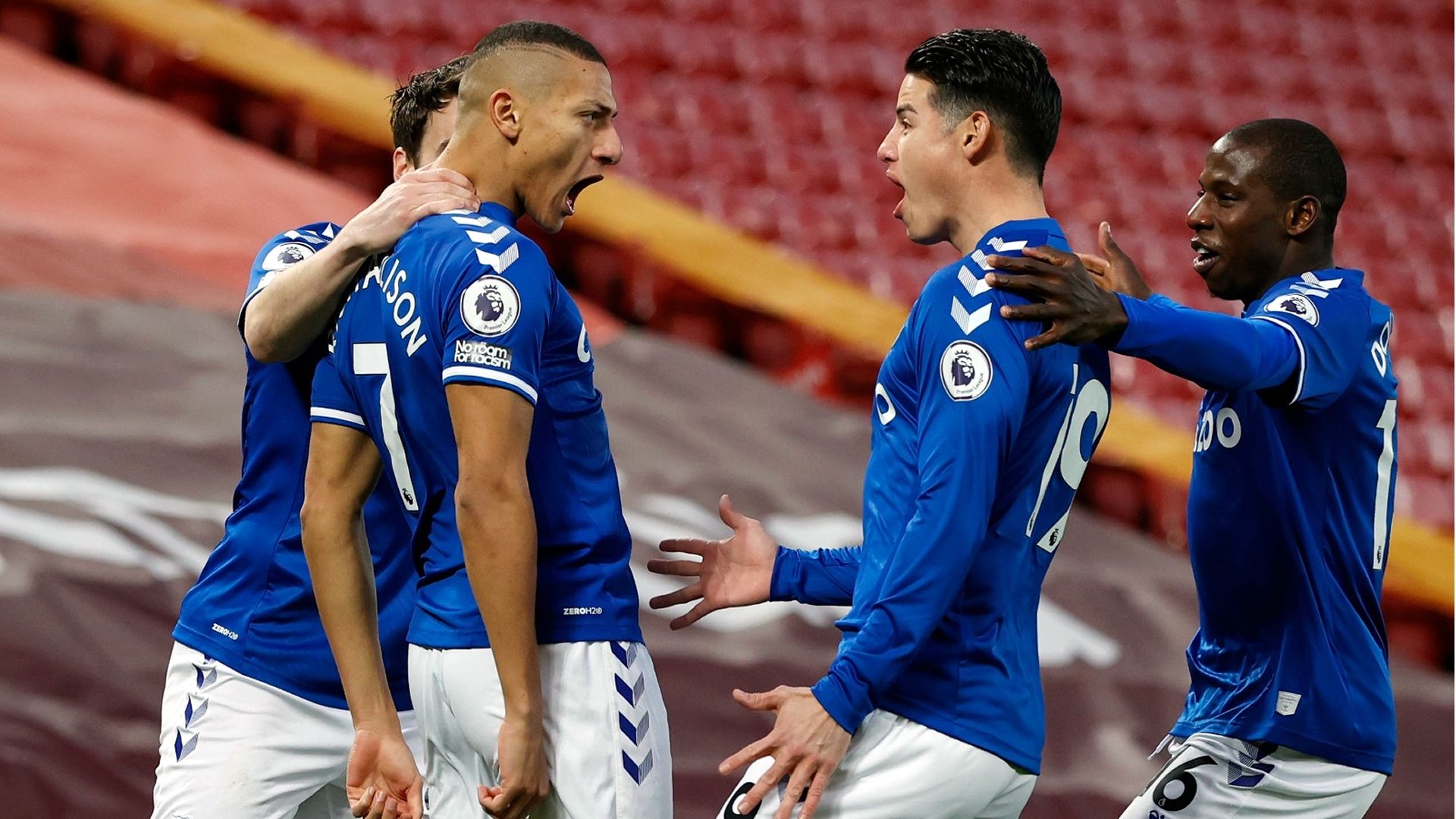 Richarlison James Rodríguez Everton 2021