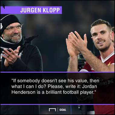 Jordan Henderson Klopp Liverpool PS