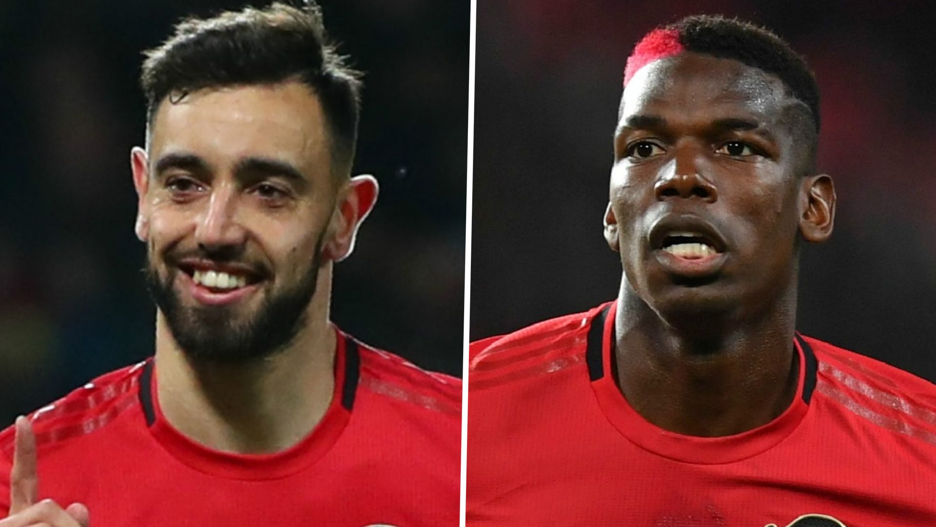 Bruno Fernandes, Paul Pogba, Man Utd