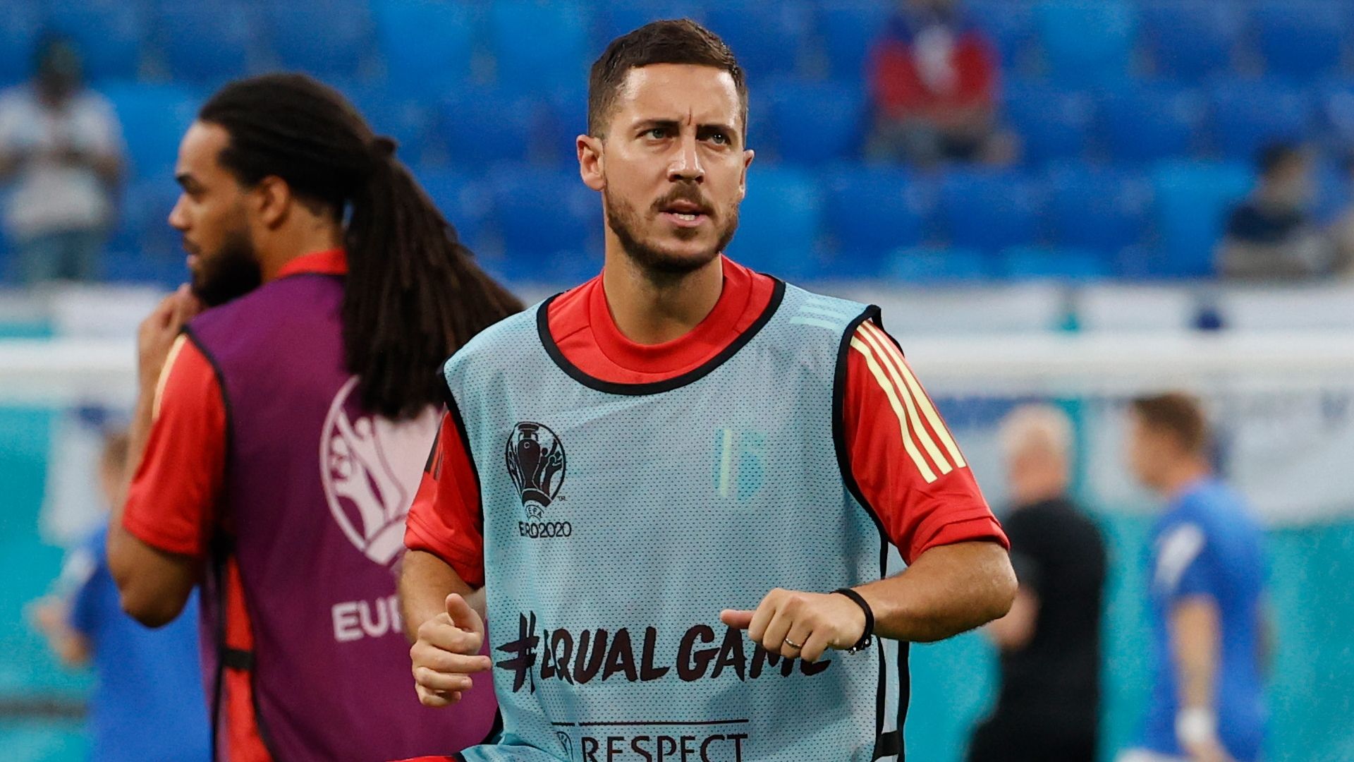 Eden Hazard warm-up