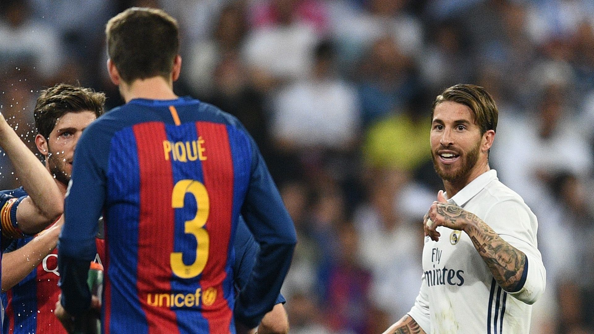 Pique Sergio Ramos Real Madrid Barcelona Primera Division 25042017