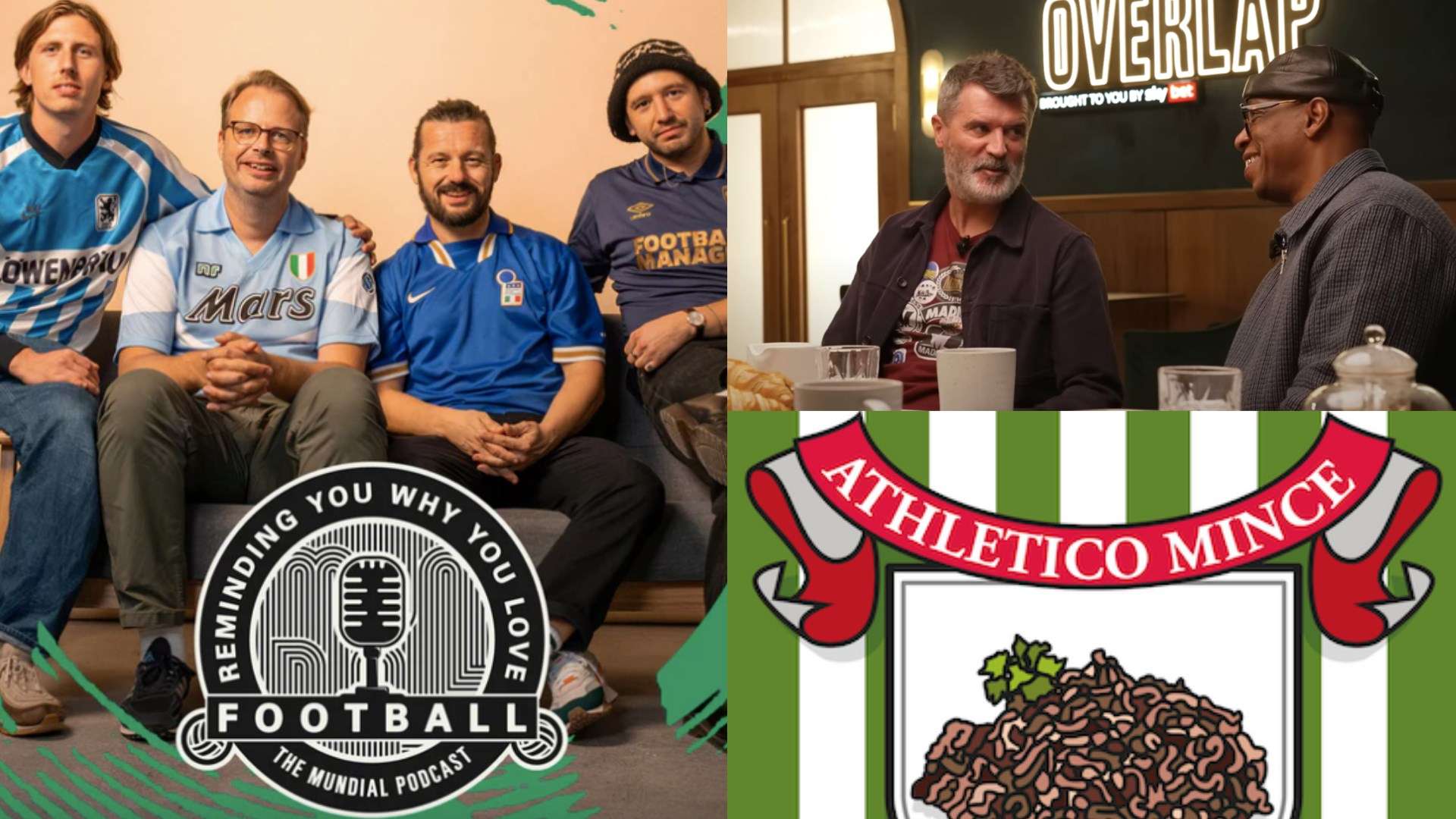 Football podcasts RYWYLF, Stick to Football, Athletico Mince