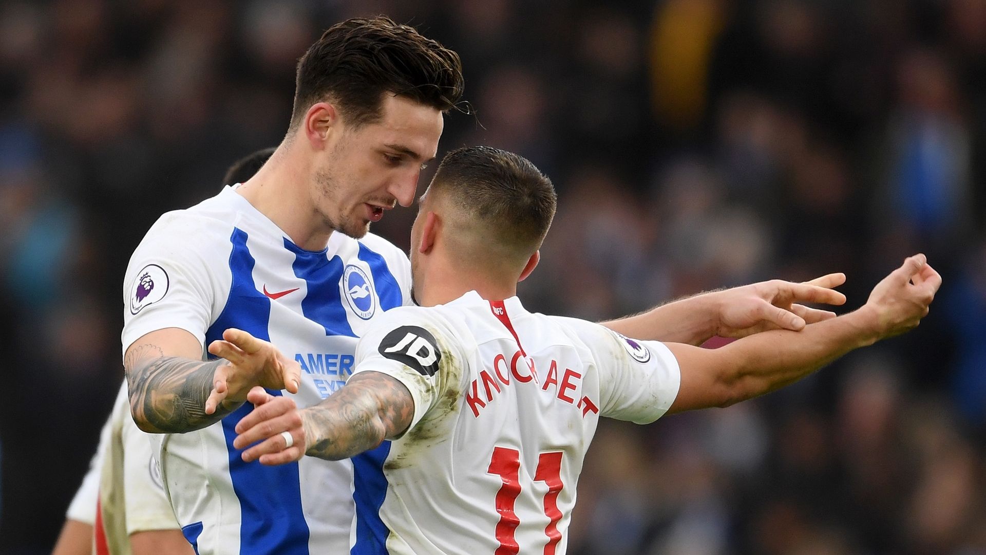 Shane Duffy, Anthony Knockaert - Brighton & Hove Albion 2019