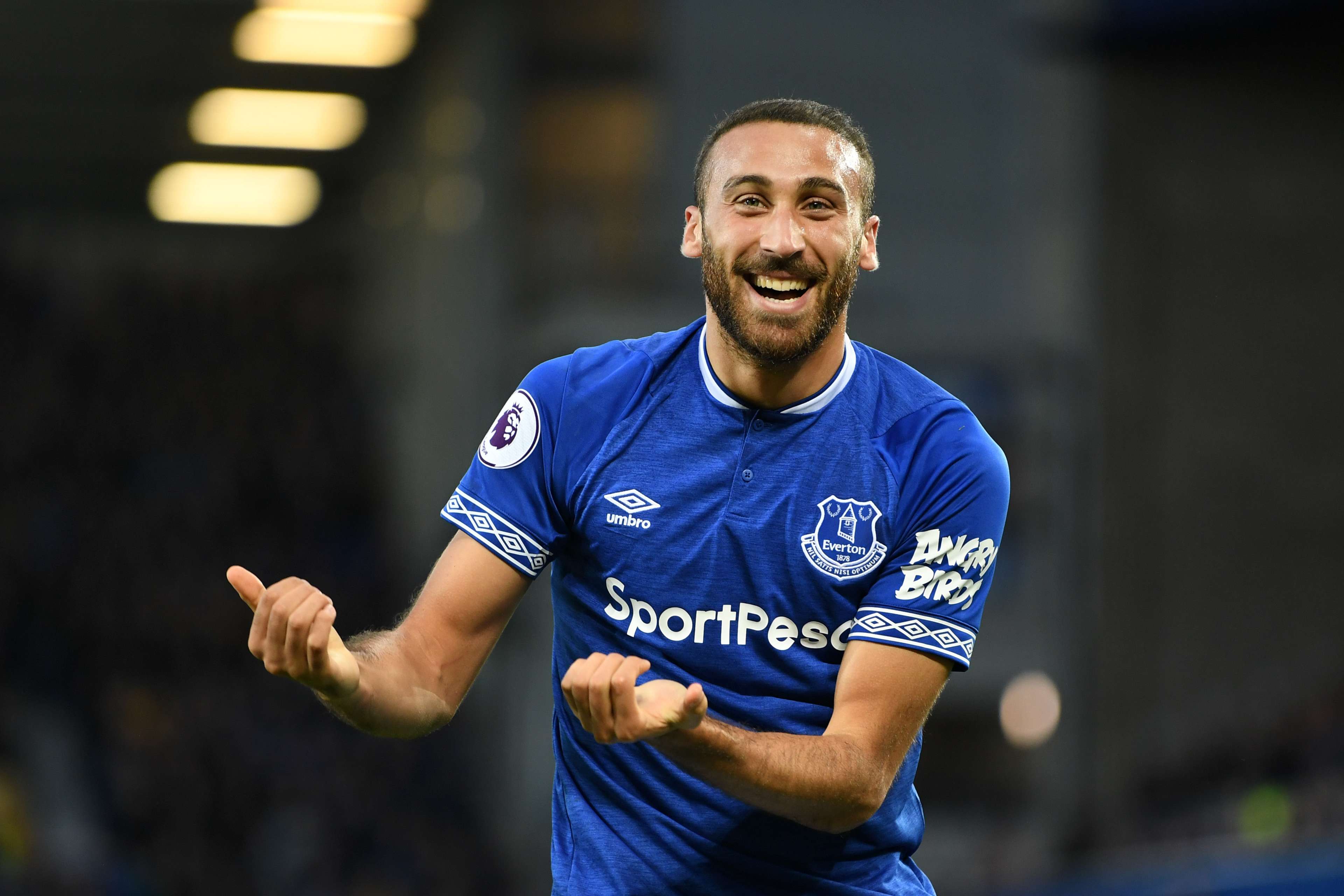 Cenk Tosun Goal Celebration Everton Crystal Palace Premier League 10/21/18