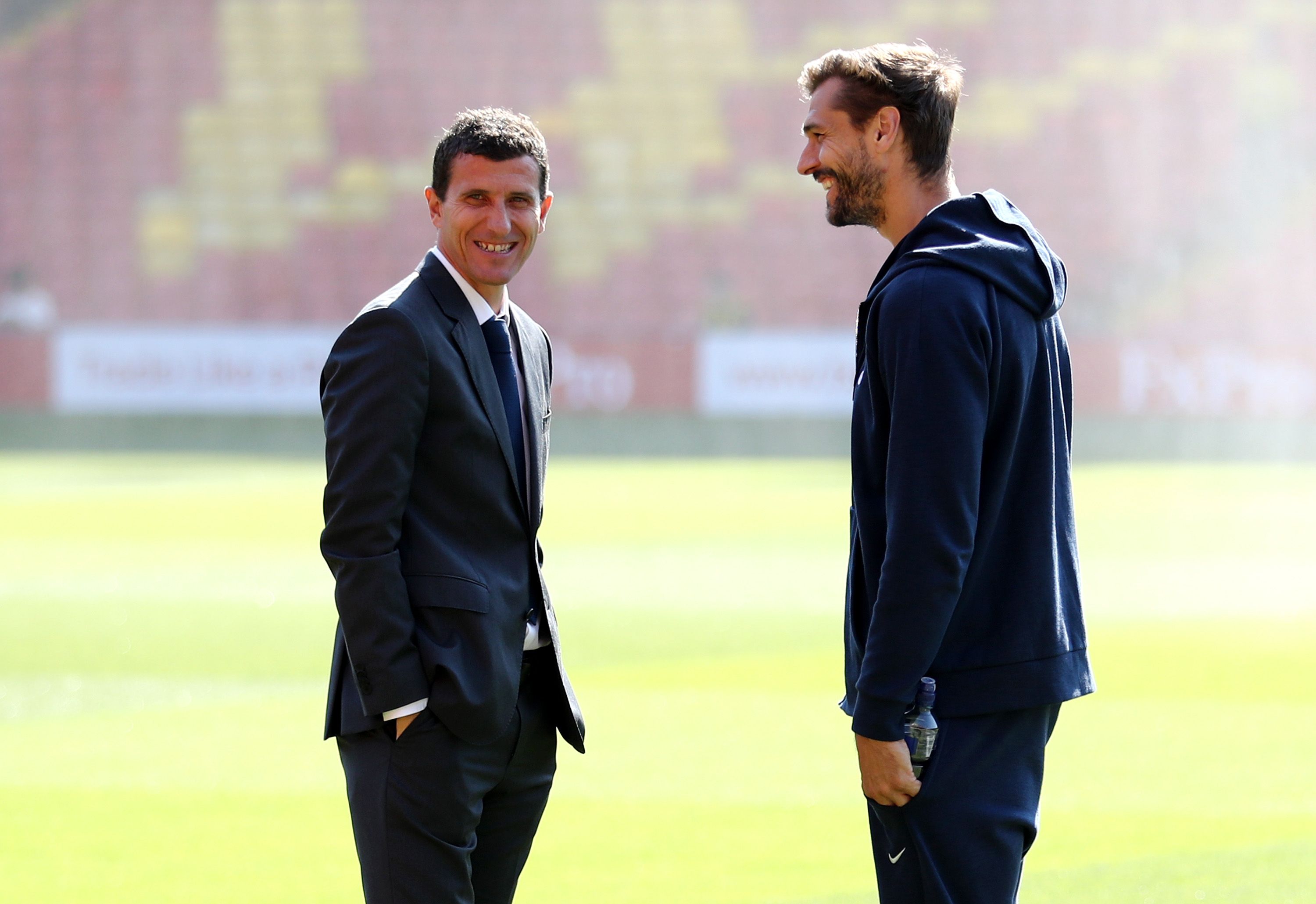 Javi Gracia & Fernando Llorente - Watford v Tottenham Hotspur