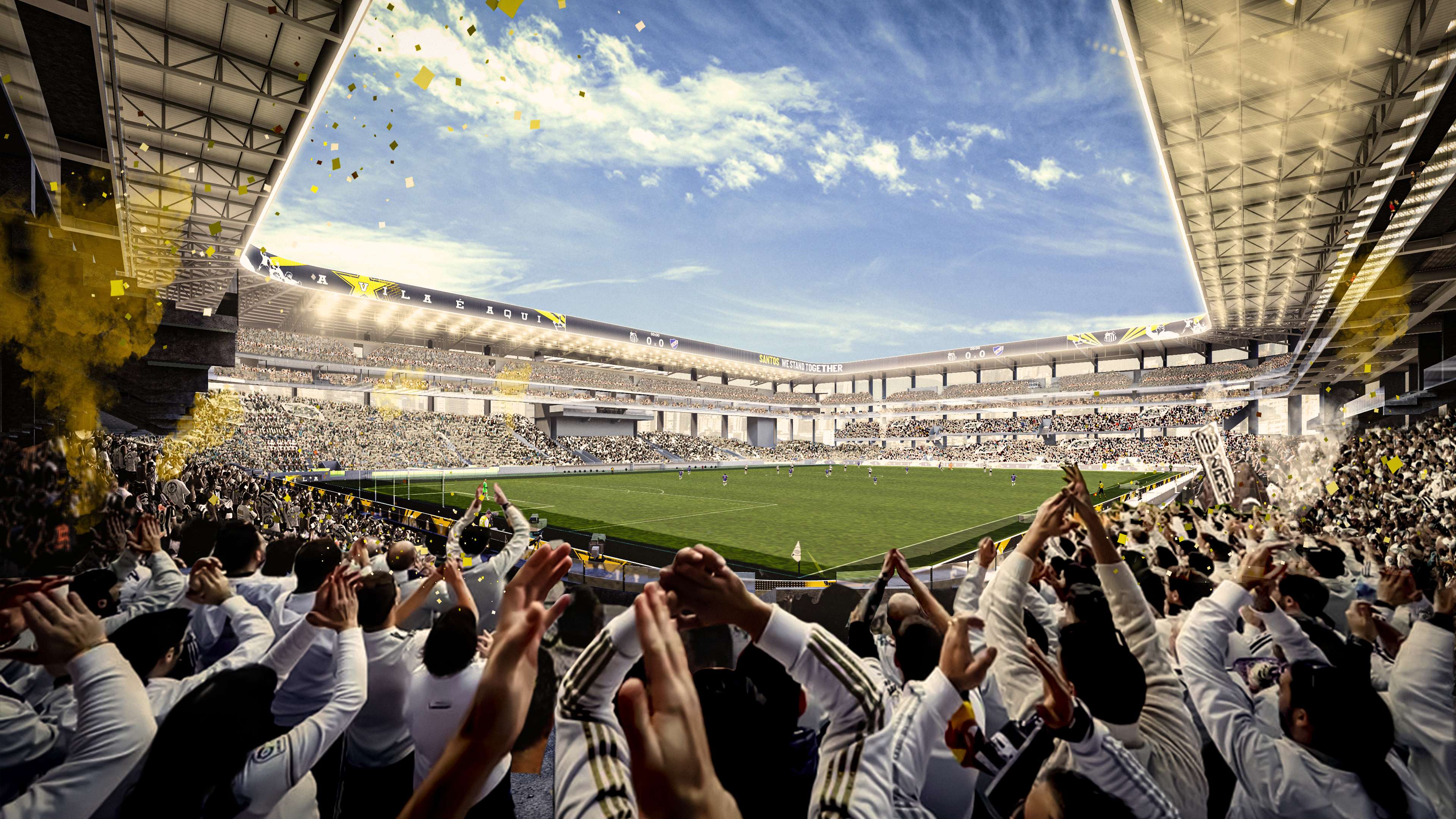 Projeto da nova arena do Santos, 2025