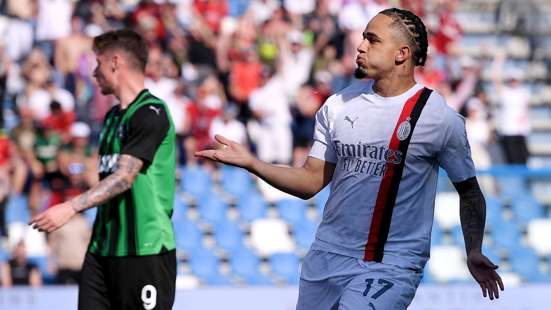 Noah Okafor AC Milan Sassuolo 2023-24