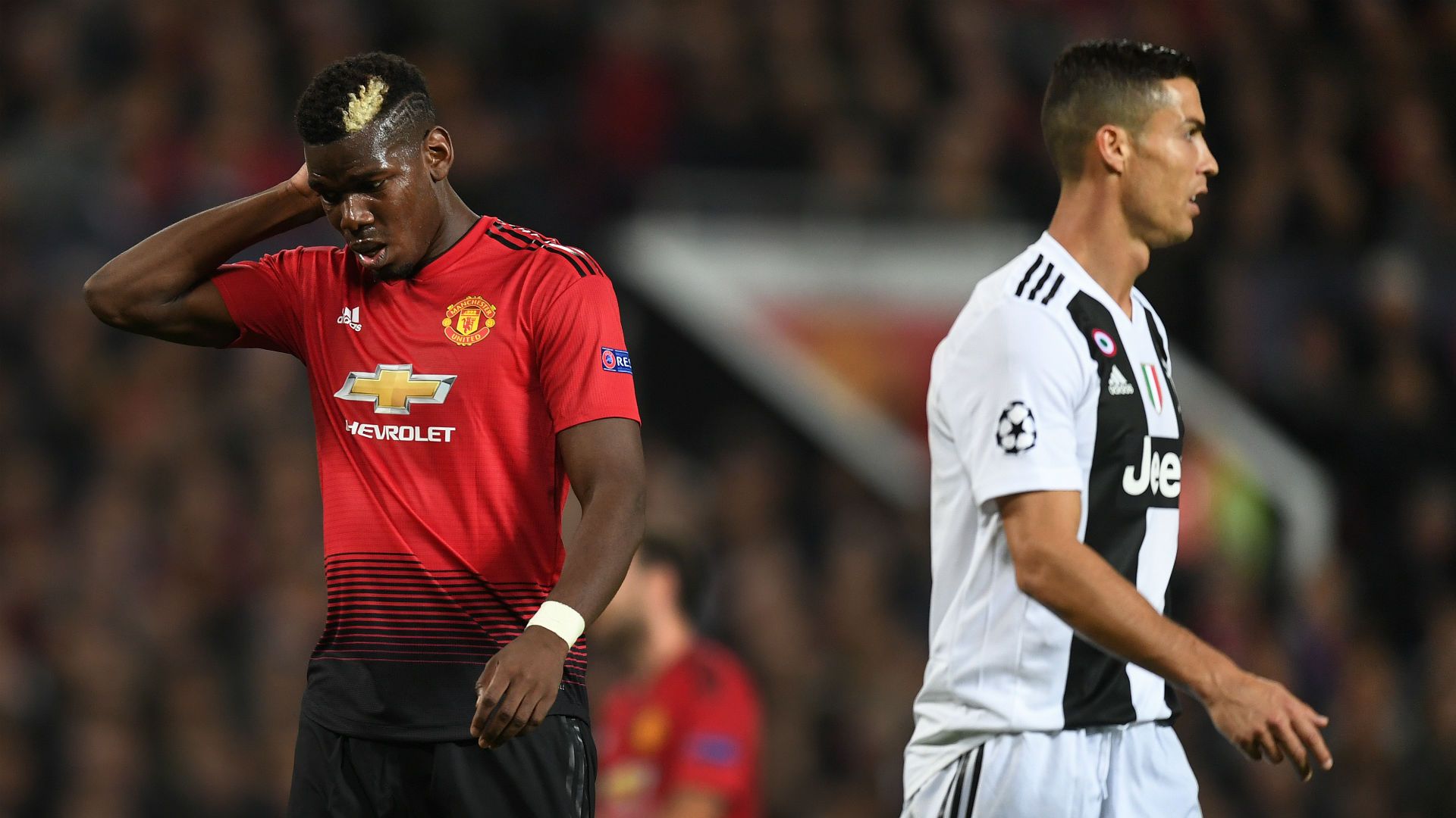 Cristiano Ronaldo Paul Pogba Manchester United Juventus UEFA Champions League 2018