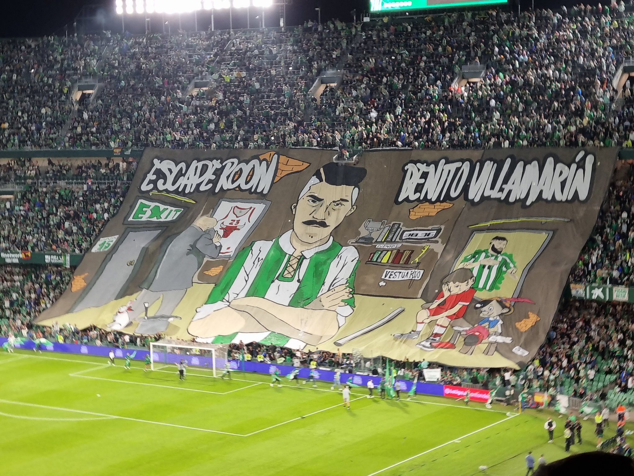 'Tifo' Benito Villamarín, Betis-Sevilla Liga 22-23