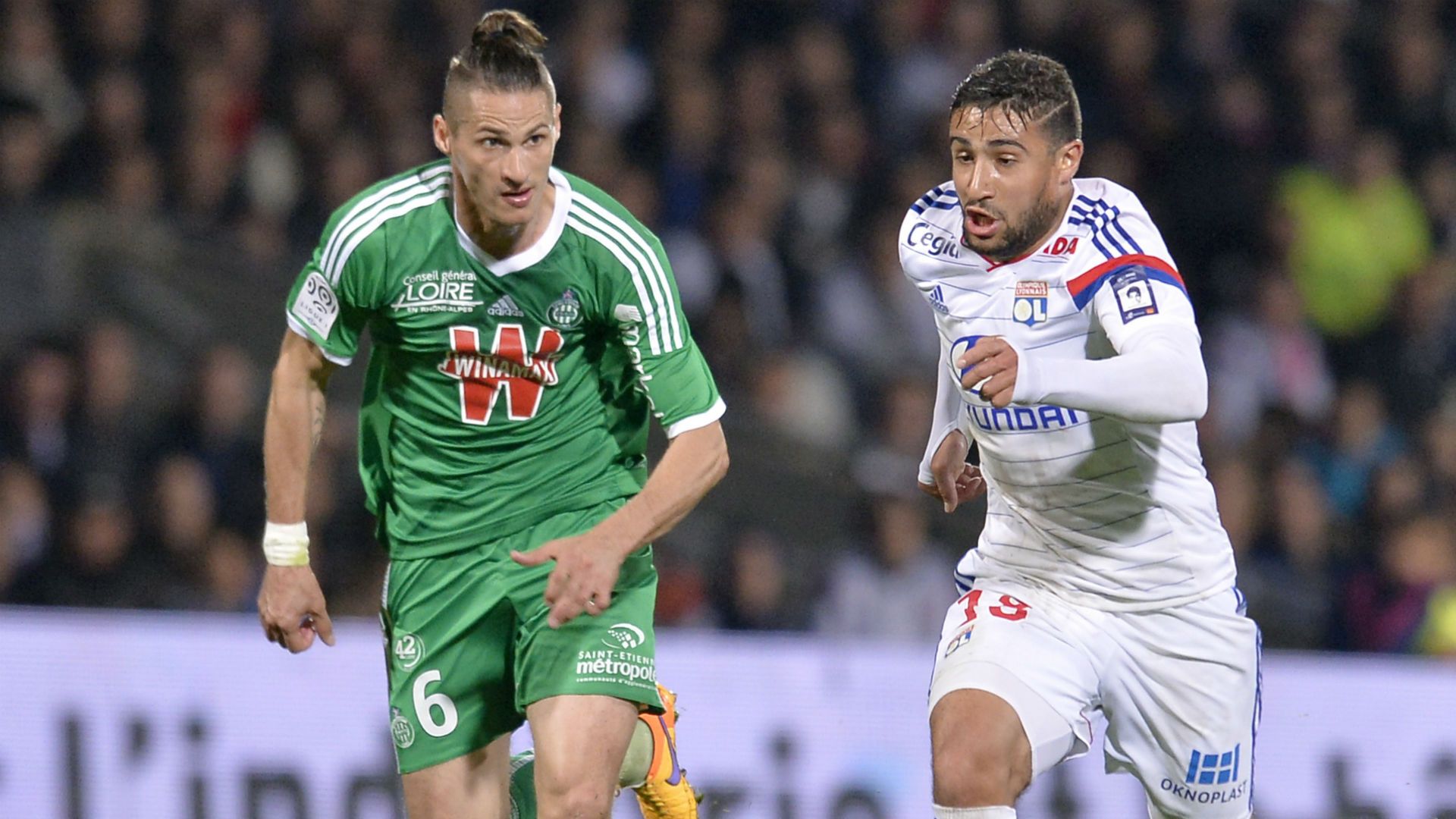 Nabil Fekir Jeremy Clement Lyon Saint-Etienne Ligue 1 19042015