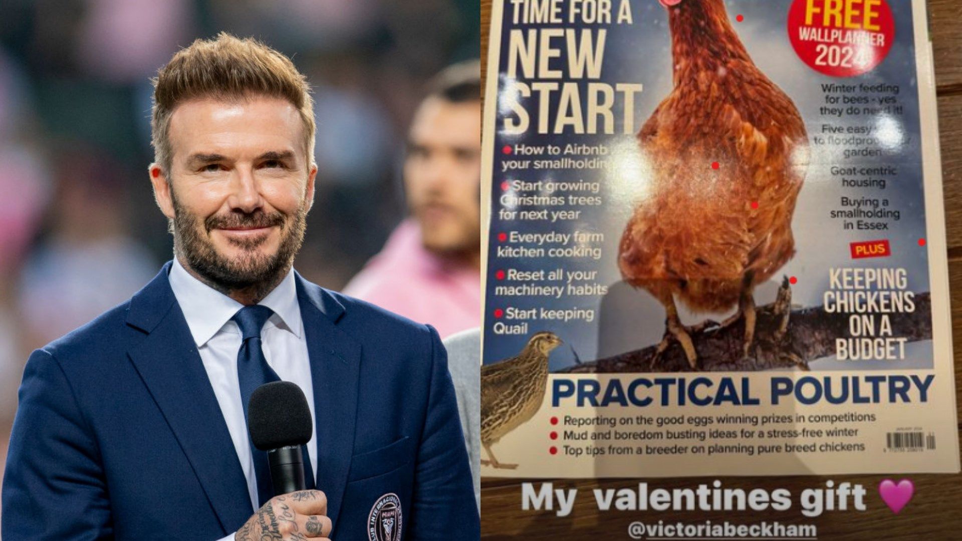 David Beckham receives country magazine