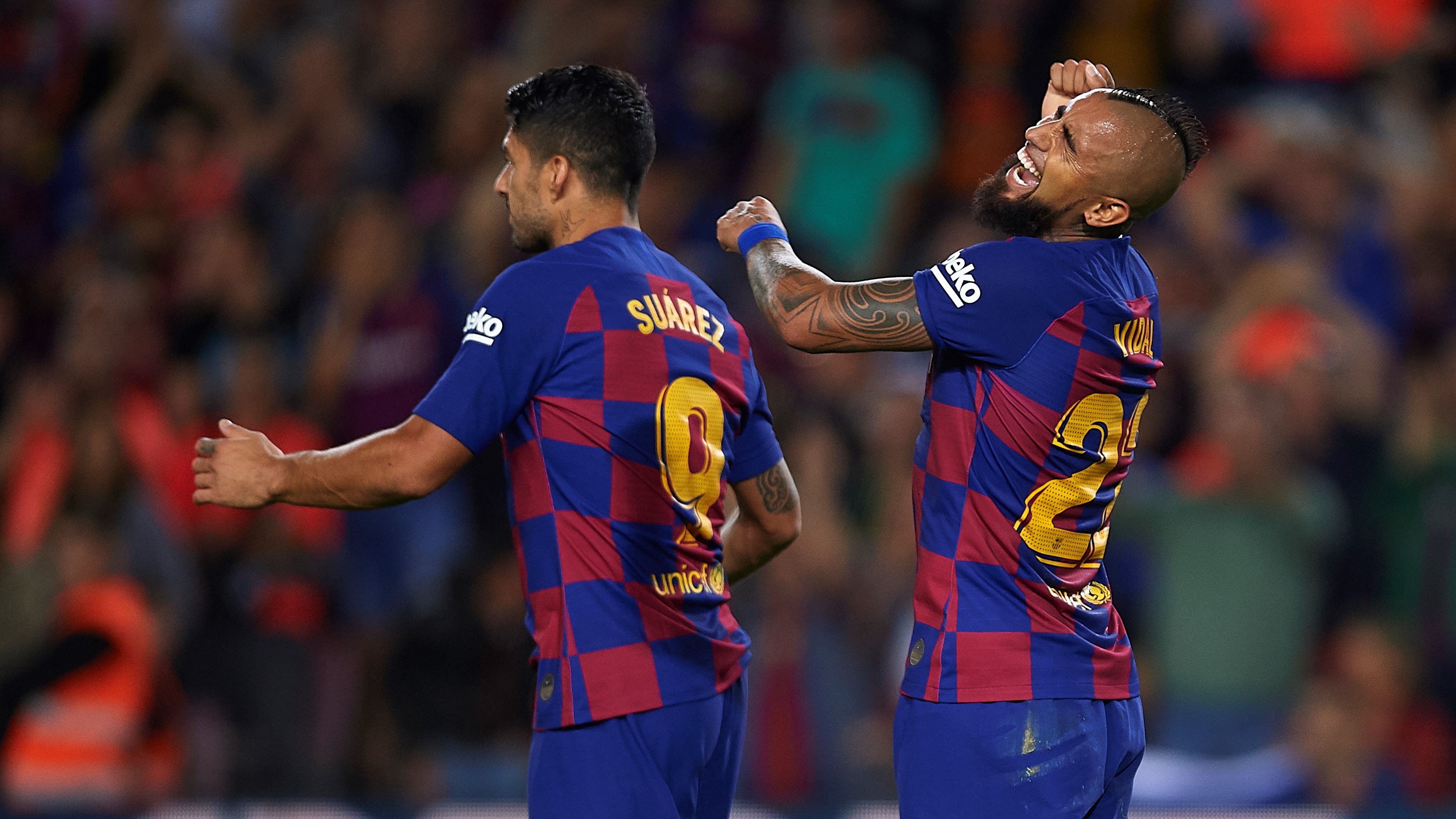 Luis Suarez Arturo Vidal Barcelona Sevilla LaLiga 06102019