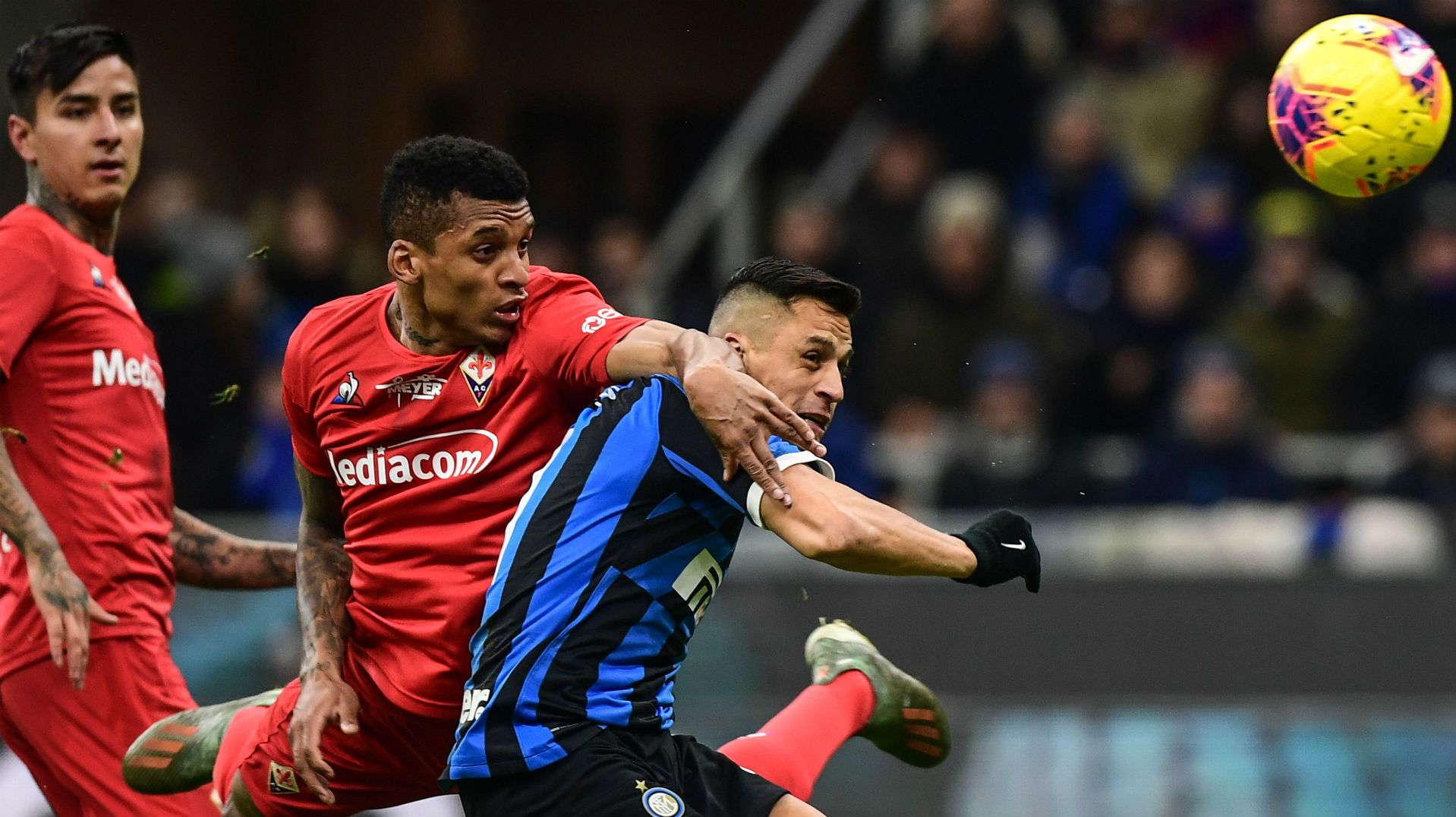 290120 Inter Fiorentina Erick Pulgar Dalbert Alexis Sánchez