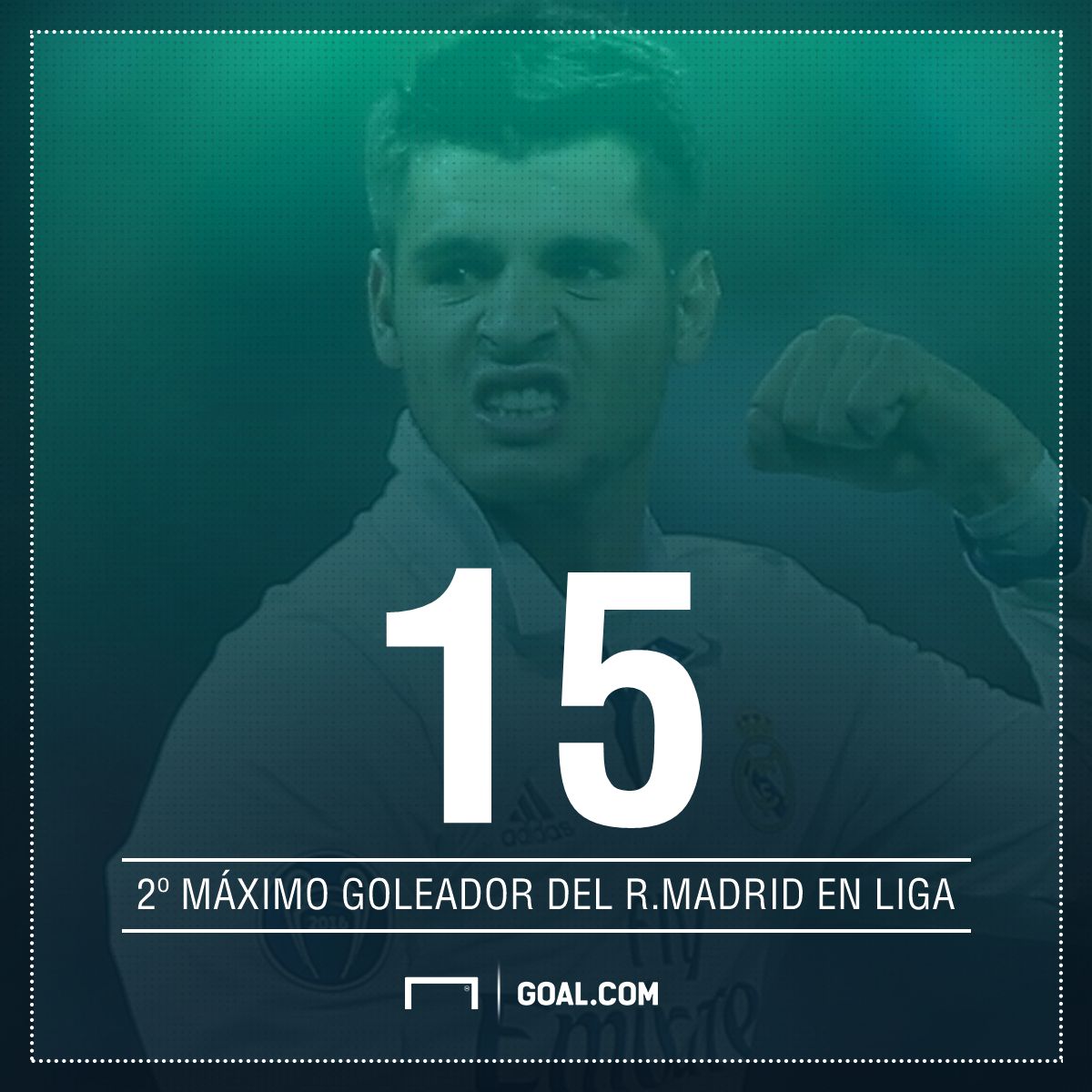 GFX Info Alvaro Morata stats with Real Madrid at Liga 2016-17