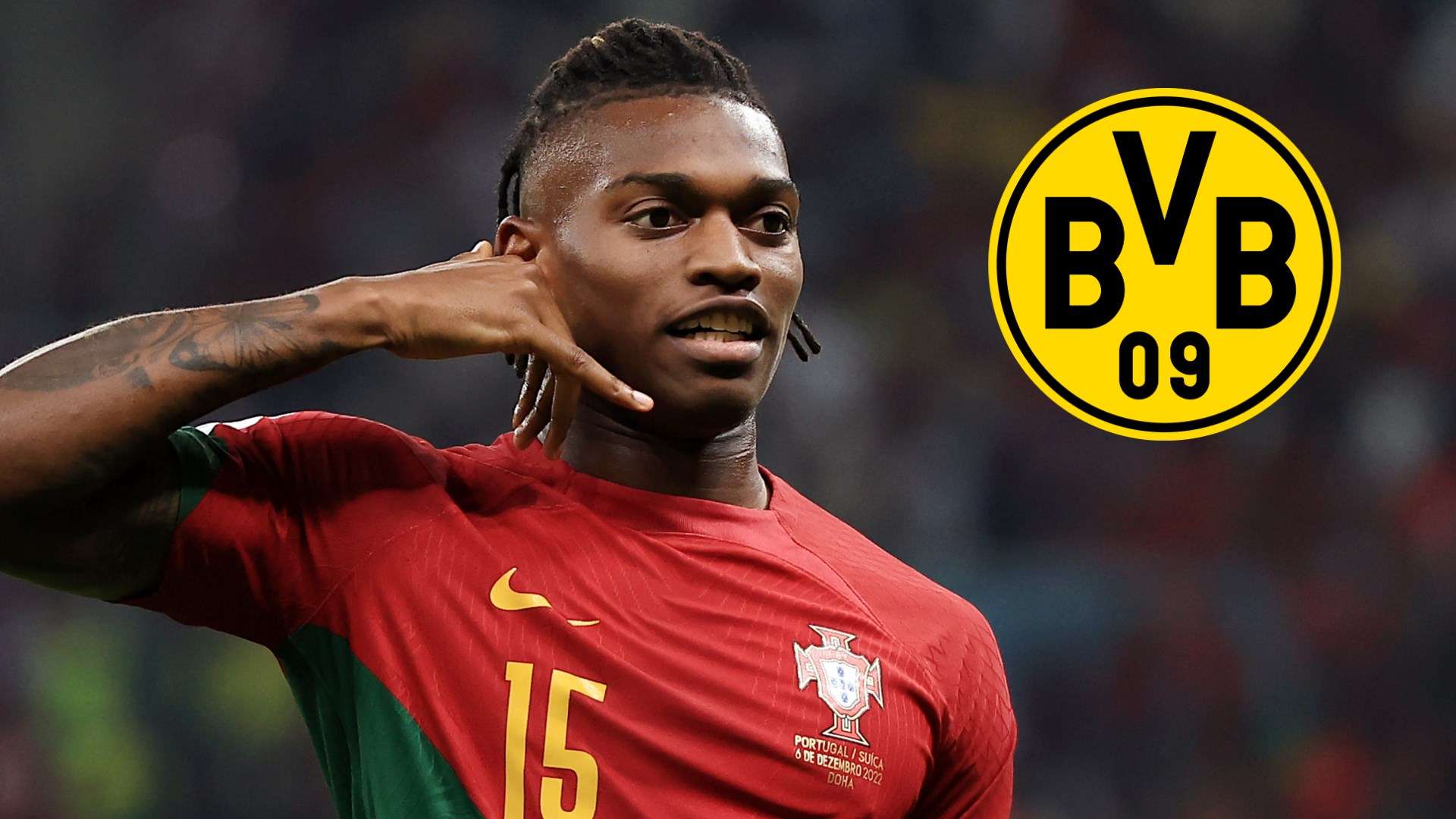 GFX Rafael Leao Borussia Dortmund