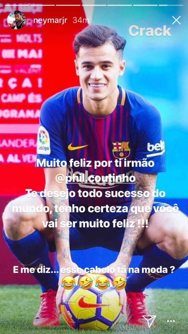 Coutinho Neymar Instagram