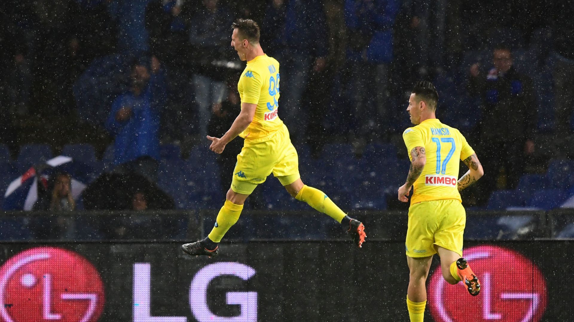 Arkadiusz Milik Sampdoria Napoli Serie A