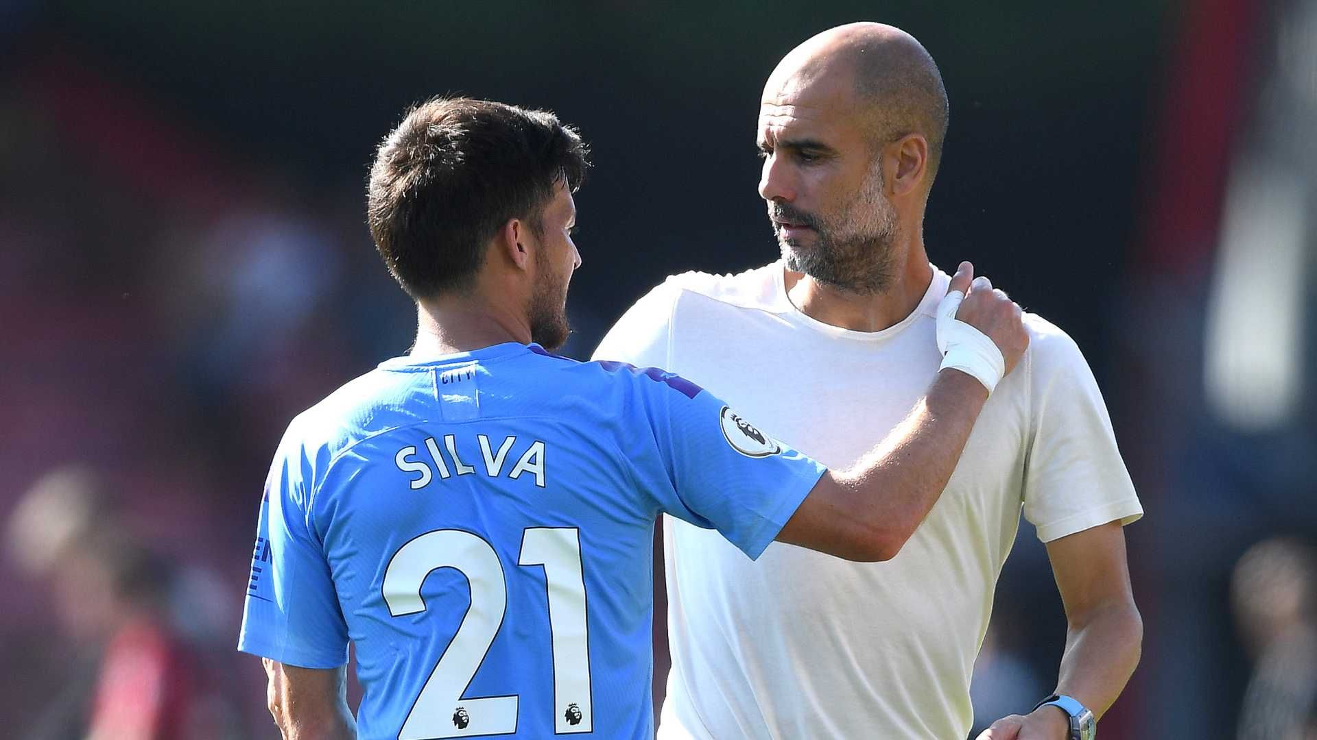 2019-08-25 David Silva Josep Guardiola