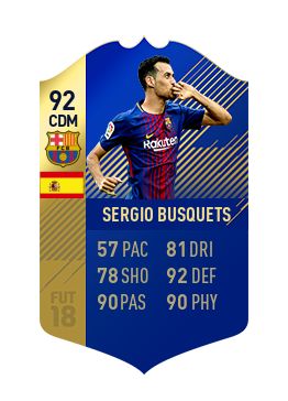 FIFA 18 La Liga Team of the Season Sergio Busquets