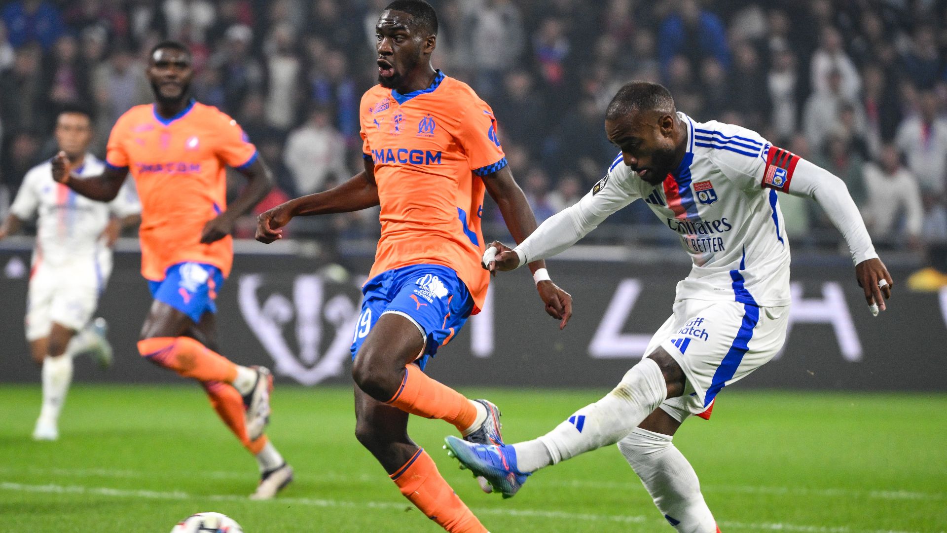 Alexandre Lacazette Geoffrey Kondogbia Lyon Marseille Ligue 1 22092024