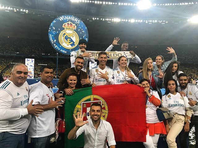 Foto familia Cristiano Ronaldo