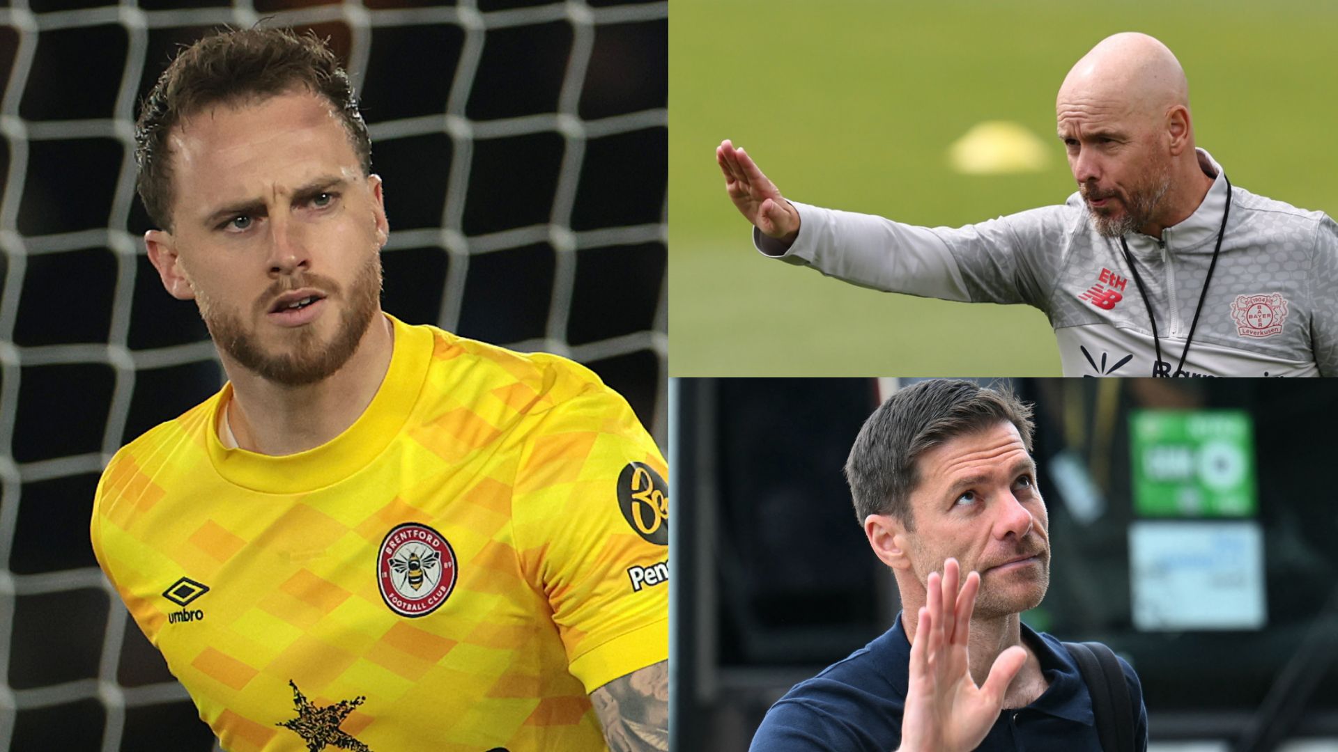 GFX Mark Flekken Erik ten Hag Xabi Alonso