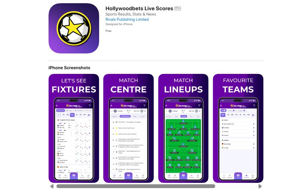 Hollywoodbets App Apple Store iOS