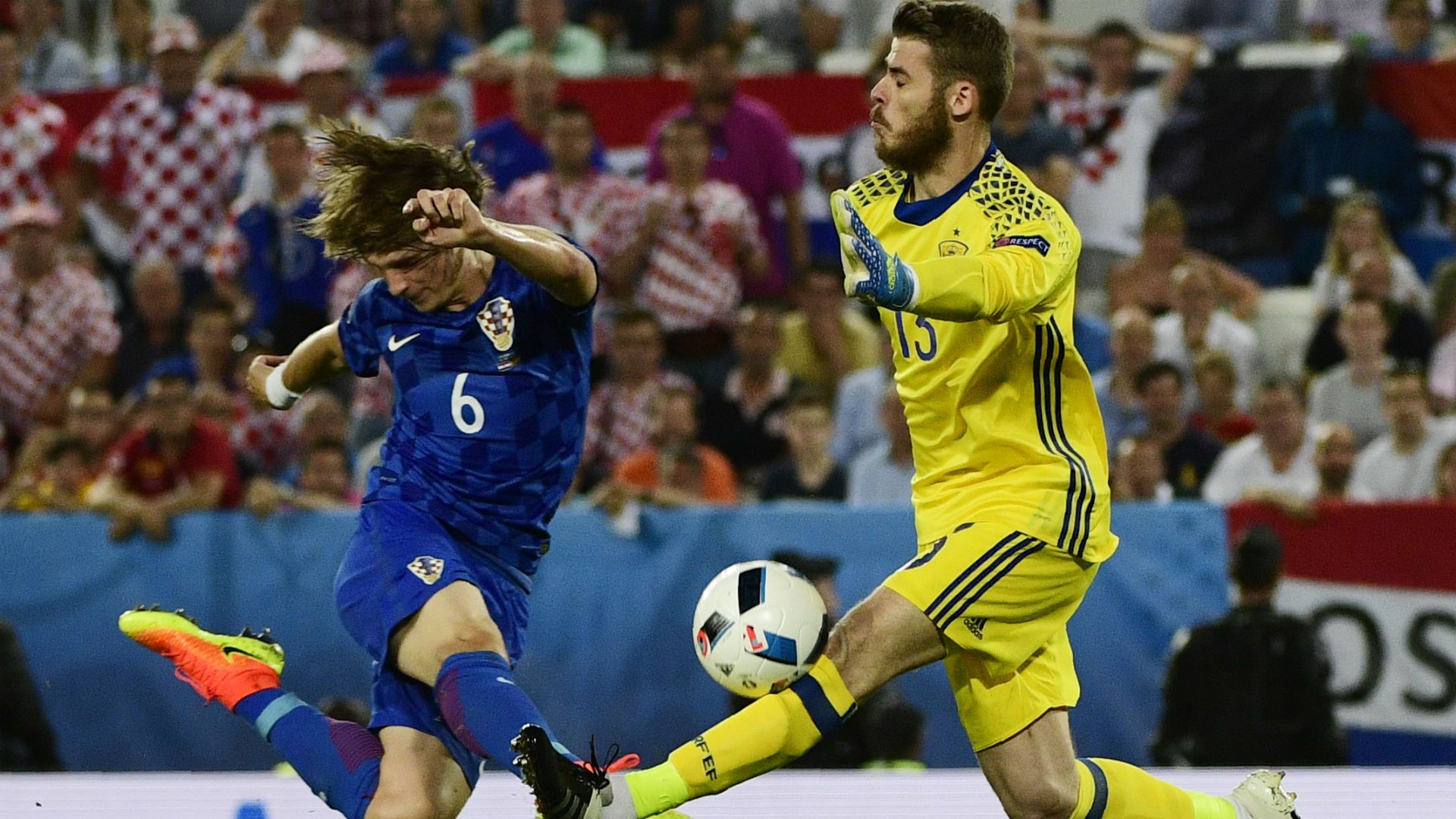 croatia spain - tin jedvaj david de gea - euro 2016 - 21062016