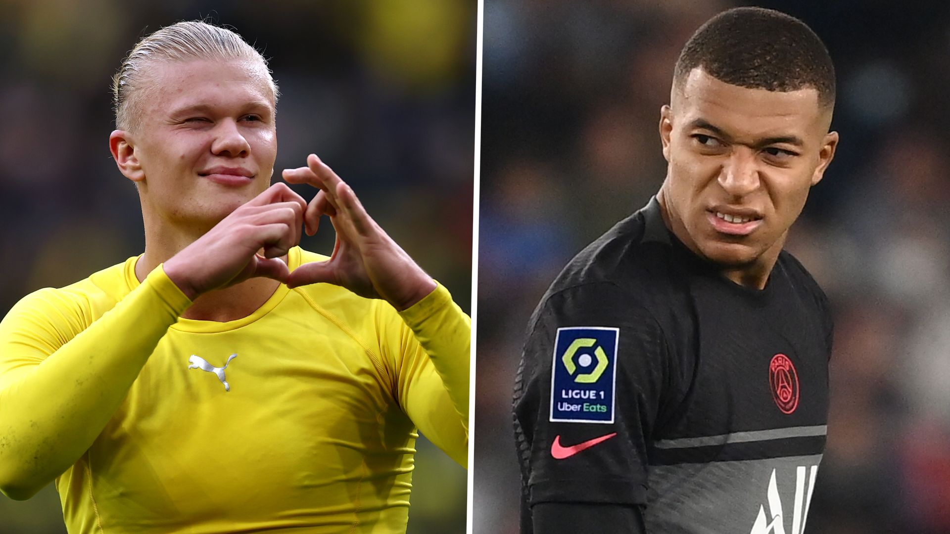 Erling Haaland vs Kylian Mbappe