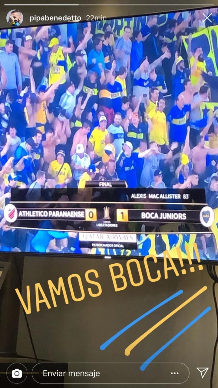 Captura Instagram Dario Benedetto Paranaense Boca Copa Libertadores 240719
