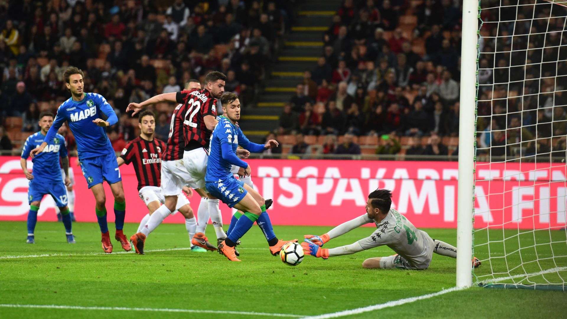 Andrea Consigli Milan Sassuolo Serie A