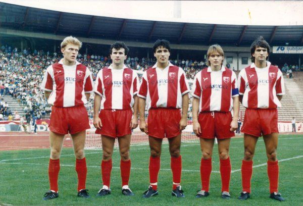 Robert Prosinecki Dejan Savicevic Darko Pancev Dragan Stojkovic Mitar Mrkela Crvena Cvezda