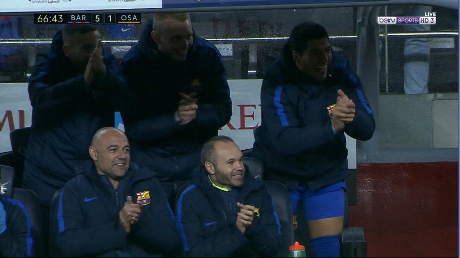 SCREENSHOT BARCELONA OSASUNA MASCHERANO GOAL