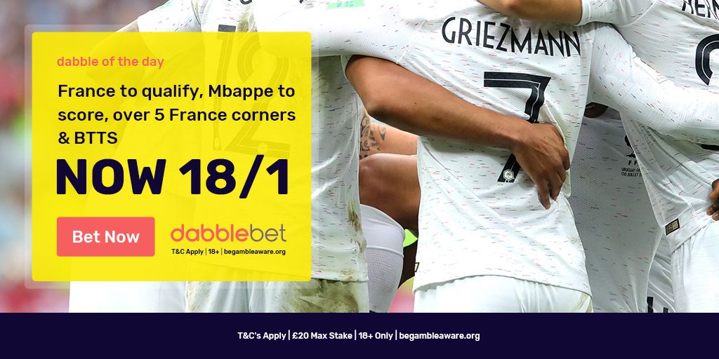 France v Belgium dabble of the day - France