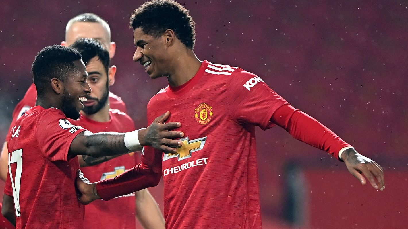 Marcus Rashford Manchester United Southampton 2020-21