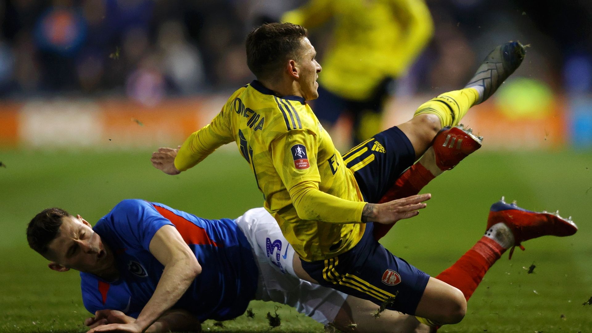 Lucas Torreira, Portsmouth vs Arsenal
