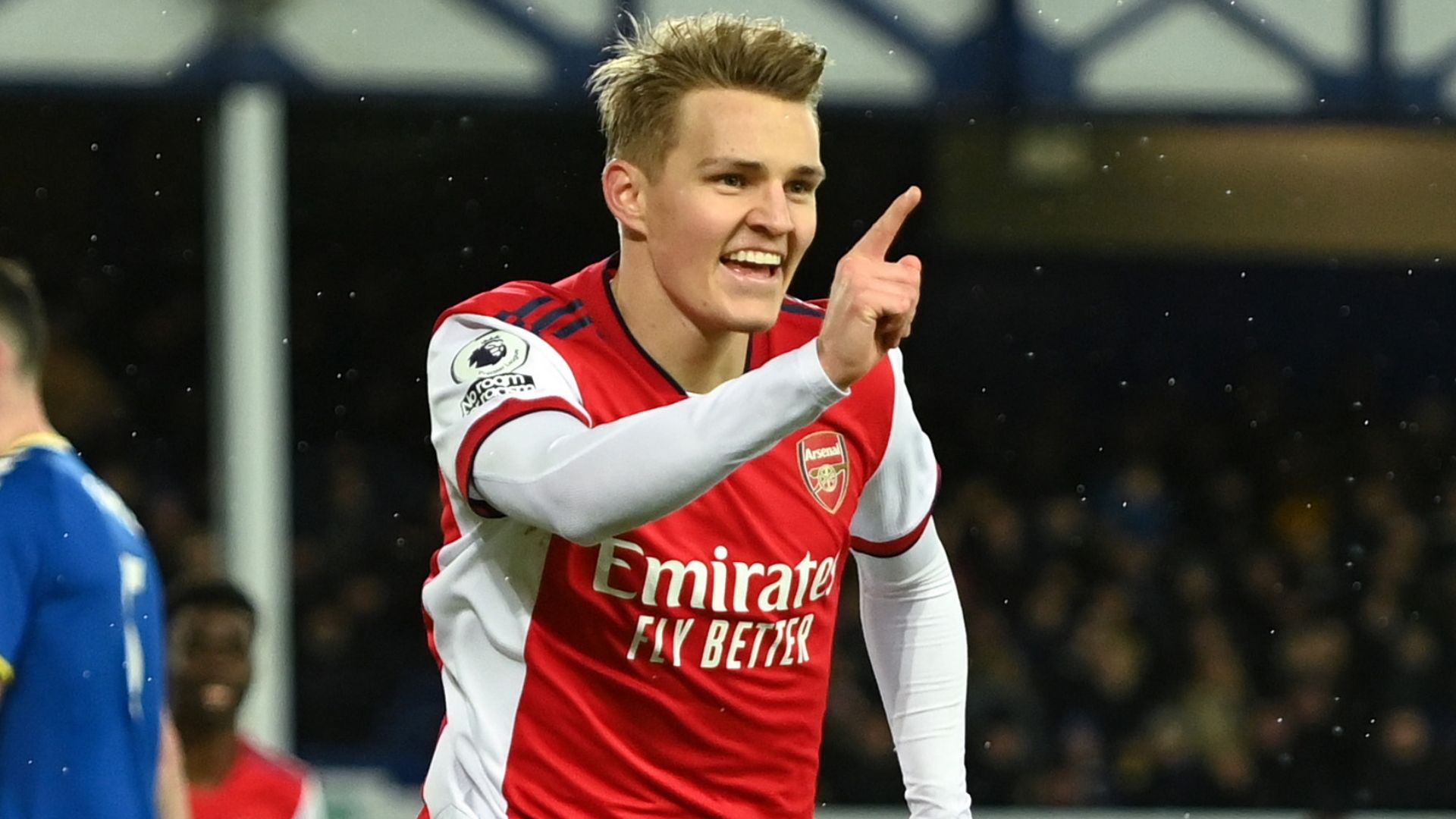 Martin Odegaard, Everton vs Arsenal 2021-22